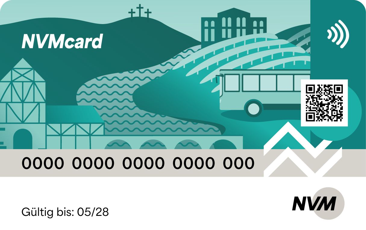 NVMcard des Nahverkehrs Mainfranken