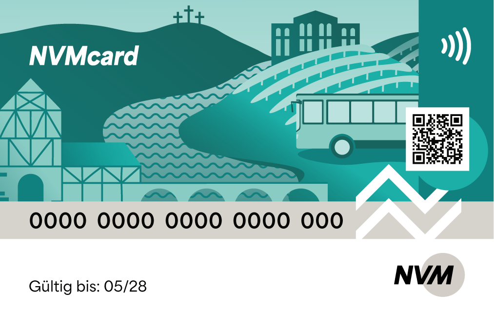 NVMcard des Nahverkehrs Mainfranken
