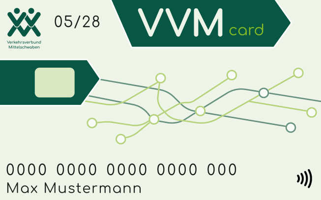 VVMcard des Verkehrsverbunds Mittelschwaben